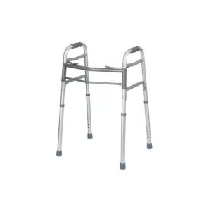 A-folding-walker-on-a-white-background-essential-mobility-aid-available-at-Butterfields-Compounding-Pharmacy-&-Medical-supplies.
